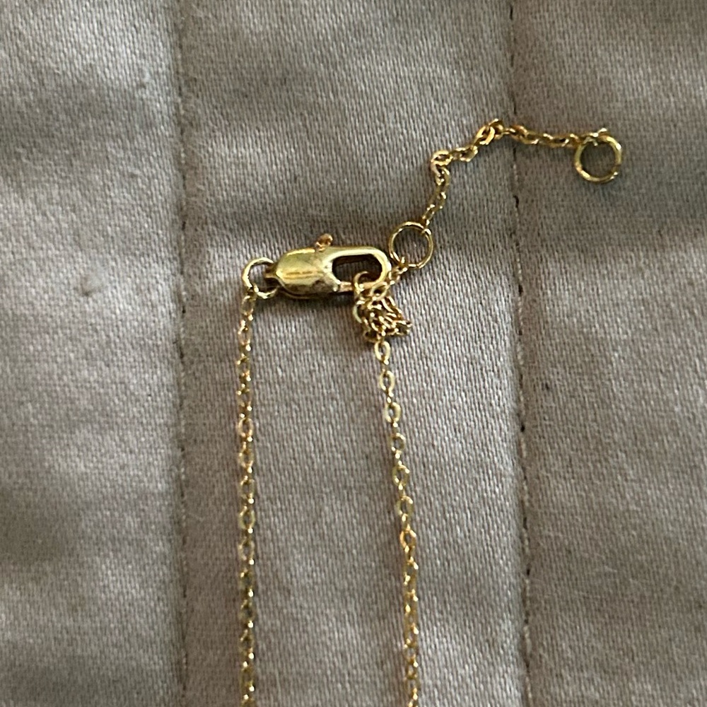 Nordstrom Gold Necklace with Crystal Details - Picture 3 of 6